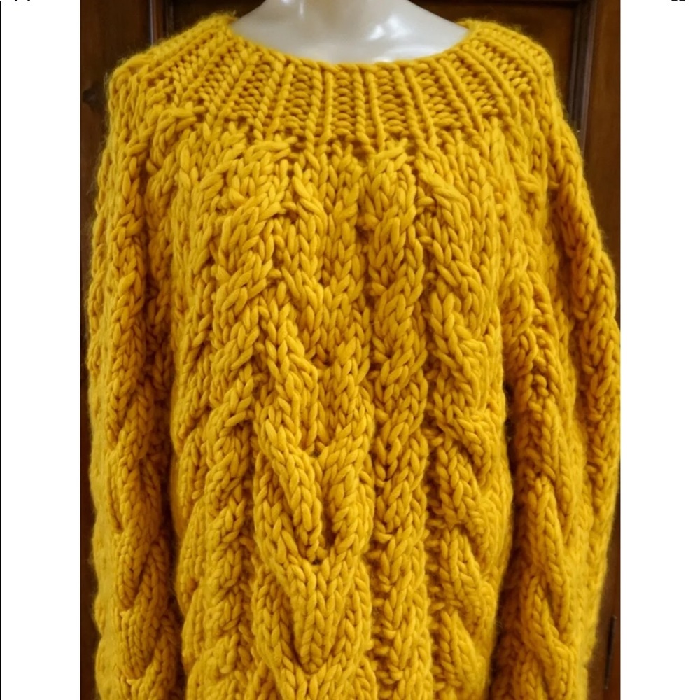 💍SOLD💍 Mr Mittens Maxi Chunky Cable Sweater - Picture 6 of 9